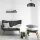 Plafonnier Noir Métal Bois E27 Ø 30 cm Scandinave