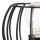 Lampe de table noire E27 petite H : 16 cm Métal Bois Rétro