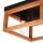 Plafonnier Rustique Bois Métal L : 30 cm Noir anguleux