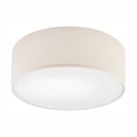 Plafonnier Tissu &Oslash; 35 cm rond Cr&egrave;me faible...