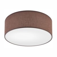 Lampe de plafond ronde &Oslash; 35 cm Tissu moderne...