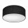 Plafonnier noir Ø 35 cm rond plat tissu anti-éblouissement E27