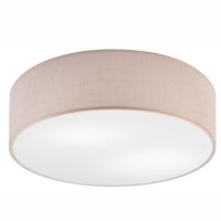 Plafonnier Tissu Ø 45 cm rond plat faible...