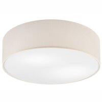 Plafonnier rond Ø 45 cm Abat-jour tissu moderne...