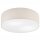 Plafonnier rond Ø 45 cm Abat-jour tissu moderne Crème 2x E27