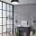 Plafonnier noir Ø 45 cm rond plat faible éblouissement 2x E27 Tissu