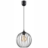 Suspension Noir Ø 24 cm Métal Fil Abat-jour...