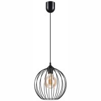 Suspension Noir Ø 24 cm Métal Fil Abat-jour...