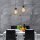 Lampe à suspendre 2 flammes E27 en noir or métal filaire