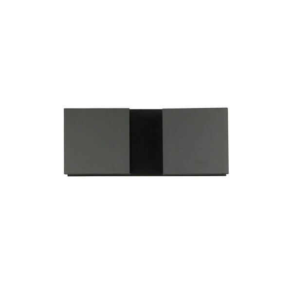 Applique Up Down L:26cm 2xG9 Noir Métal