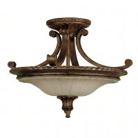 Plafonnier SERNOY en bronze crème Ø48cm...