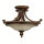 Plafonnier SERNOY en bronze crème Ø48cm verre métal