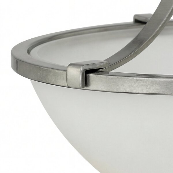 Plafonnier rond en verre Abat-jour Ø31cm 3x E27 LESLANE