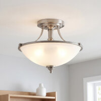 Plafonnier rond en verre Abat-jour Ø31cm 3x E27...