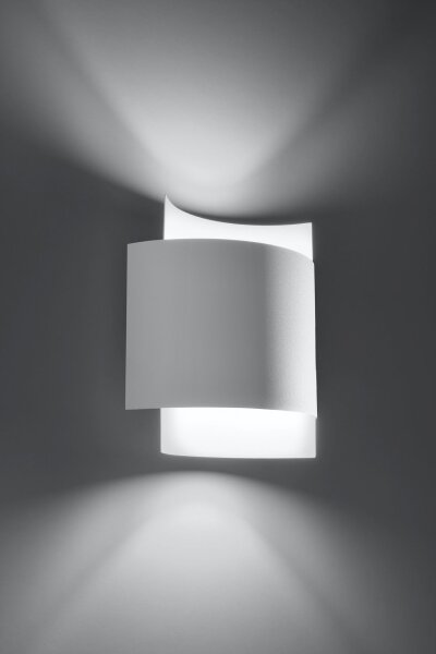 Applique intérieure Up Down métal blanc H : 23 cm G9