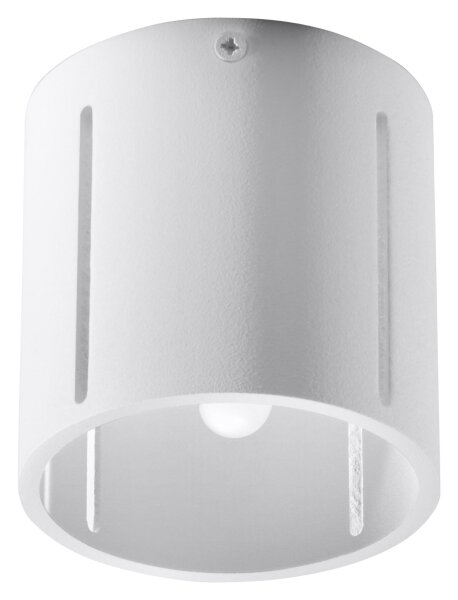 Spot de plafond rond petit Ø 10 cm Blanc Métal Moderne plat