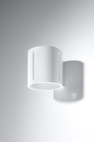 Applique Up Down métal blanc H : 10 cm petit G9 indirect