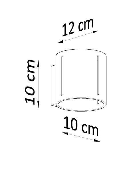 Applique Up Down métal blanc H : 10 cm petit G9 indirect