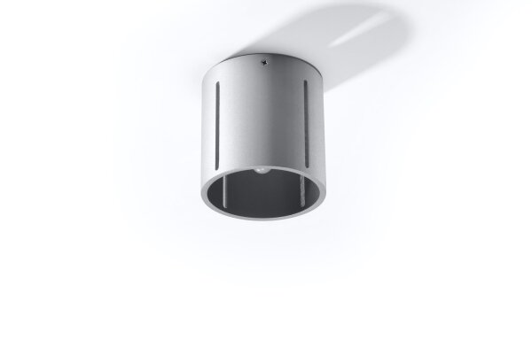 Spot lampe métal petit Ø 10 cm Gris Moderne plat G9