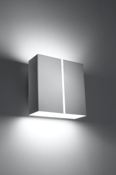 Applique blanche métal angulaire Up Down 2x G9 décoratif