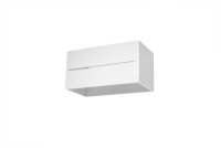 Applique blanche en aluminium carr&eacute;e L:20cm 2x G9...