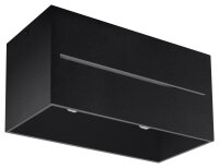 Plafonnier angulaire CAMILLIA Noir Aluminium L:20cm