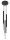 Lampe à suspendre noire chrome 3 flammes métal réglable