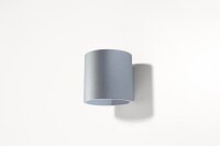 Applique ronde moderne RODA grise
