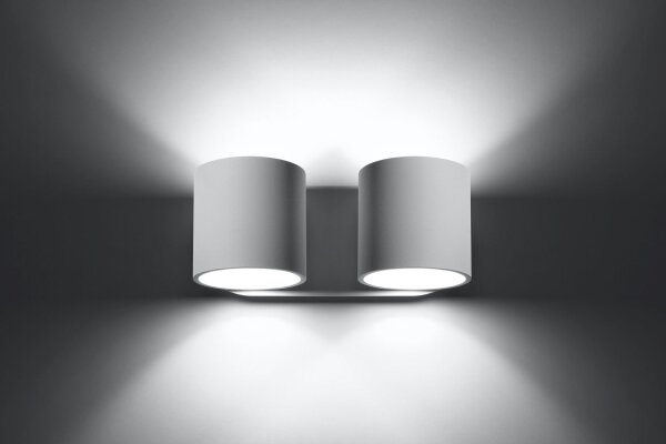 Applique Up Down Blanc Aluminium Moderne Stylé