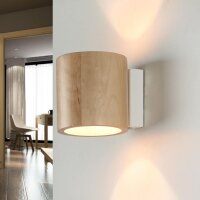 Petite lampe murale en bois Up Down G9 confortable...