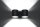 Applique en métal noir L:26cm H:12cm Moderne 2x G9