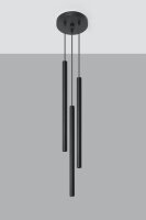 Lampe à suspendre minimaliste noire Ø20cm...