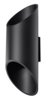 Applique murale noire Up & Down Spot Ø10cm H:30cm