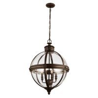 Lampe à suspendre Antique en bronze Vintage ronde...