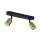 Spot de plafond en or noir GU10 2-flmg orientable