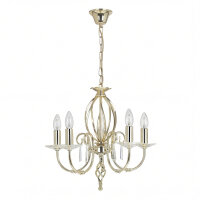 Lustre élégant en laiton avec cristal CANDELA