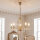 Lustre élégant en laiton avec cristal CANDELA