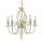 Lustre élégant en laiton avec cristal CANDELA
