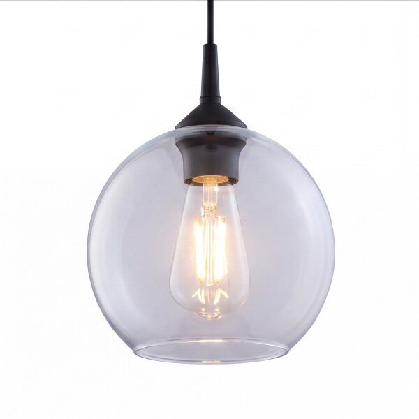 Suspension Ø 18 cm E27 verre sphère ajustable
