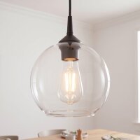 Suspension Ø 18 cm E27 verre sphère ajustable