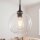 Suspension Ø 18 cm E27 verre sphère ajustable