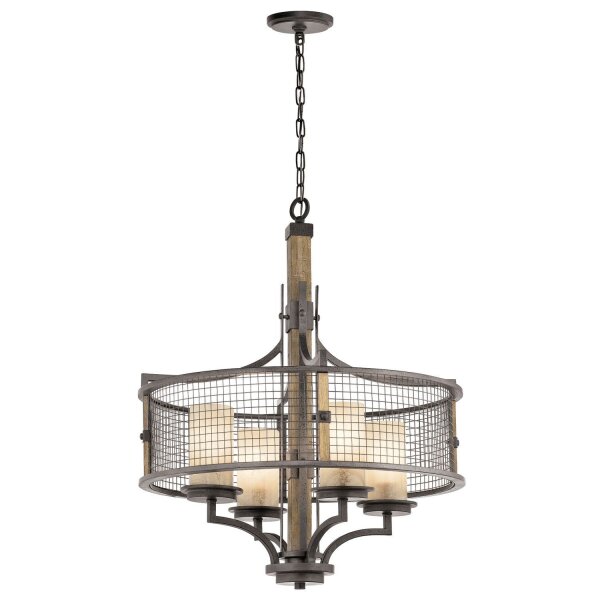 Premium Lampe à suspendre Grande Ø61cm Fer Pierre Table à manger