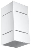 Up Down Applique ARRIA Blanc Aluminium Carr&eacute; G9...
