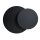 Applique murale noire ronde G9 éclairage indirect