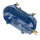 Applique extérieure IP64 laiton verre strié E27 bleu marine