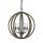 Lampe à suspendre en bois ronde Ø52cm hauteur réglable ARBARO