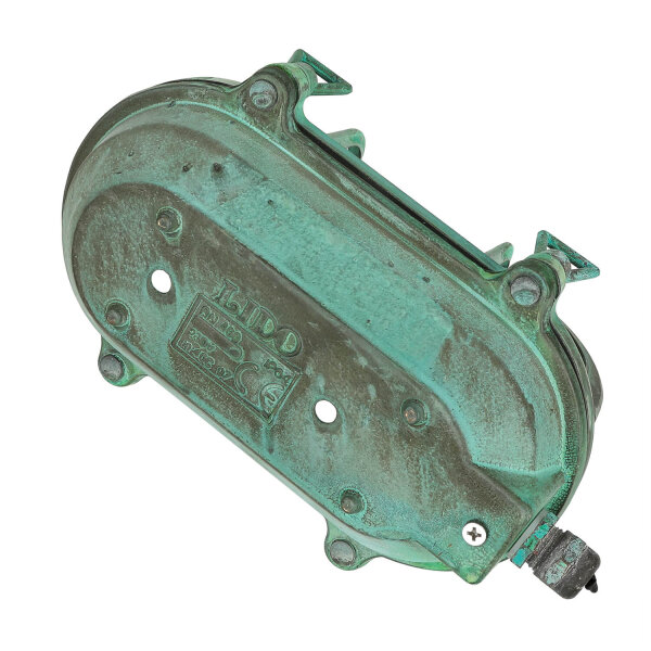 Lampe dextérieur mur laiton verre IP64 E27 Maritim vert antique