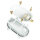 Applique dextérieur laiton verre cannelé Maritim blanc
