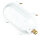 Applique dextérieur laiton verre cannelé Maritim blanc