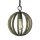Lampe à suspendre confortable ARBARO Bois antique Rustique rond